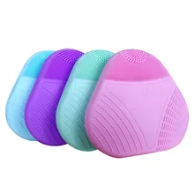 Электрическая щетка для очищения лица звуковая вибрация водонепроницаемый очиститель для лица силиконовая глубокая кисточка для чистки пор Массажная стиральная машина для лица