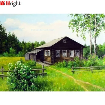 

Full Diamond Painting Rural Scenery Diamond Embroidery Cross Stitch 5D Wall Square Rhinestone Mosaic Kits DIY