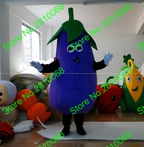 

Syflyno Rapid Custom made EVA Material Eggplant Mascot Costume Vegetables Cartoon Apparel Cosplay advertisement 584