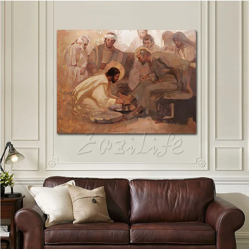 

Jesus Christ Jesus Canvas Posters and Prints Wall Art Pictures for living room Home Decor cuadros decoracion Oil painting 0001