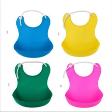 Дизайн водонепроницаемые детские нагрудники силиконовые кормления ребенка слюнявель новорожденных Водонепроницаемый Фартуки, детские нагрудники