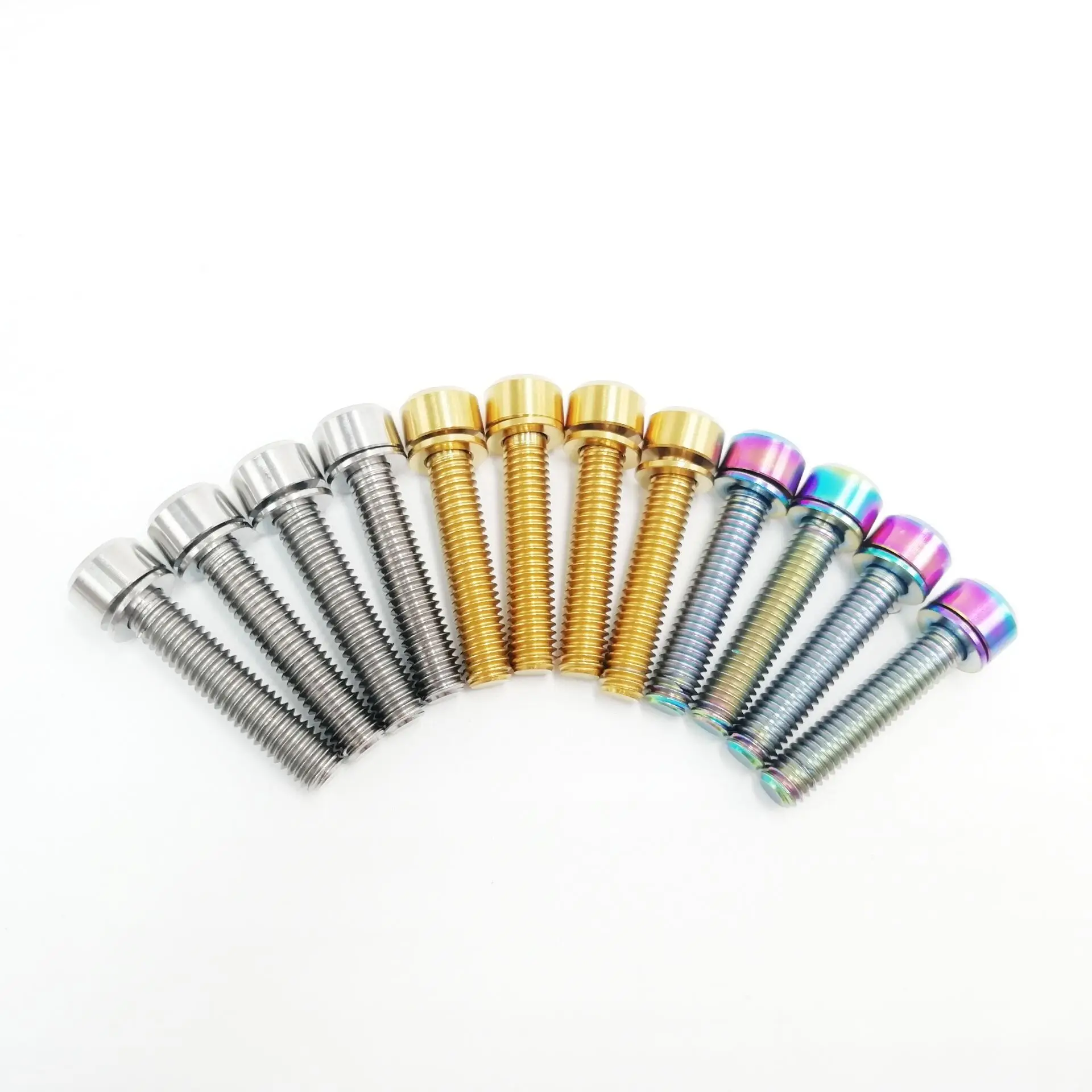 M6X30mm Titanium Ti Taper Head Bolts Allen Hex Headset Screw Gold 4Pcs//lot