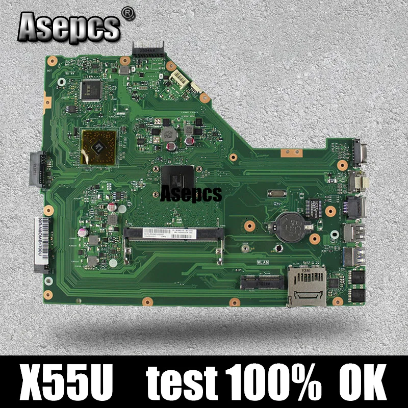 

Asepcs X55U Laptop motherboard for ASUS X55U X55 Test original mainboard