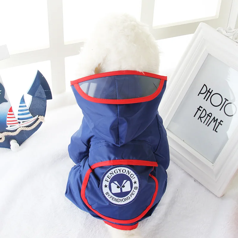 

LAPLADOG Summer Small Medium Large Dog Raincoat Puppy Waterproof Clothes Cute Blue Red Color XS-XXL Size Pet Jumpsuit ZL347