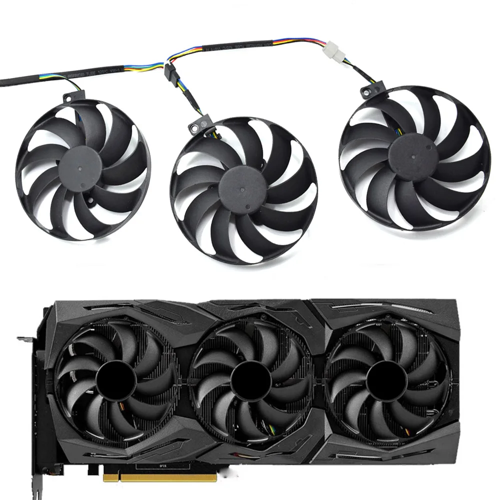 Кулер для видеокарт ASUS ROG STRIX GeForce RTX 2080 Ti A8G A11G 88 мм|Кулеры/вентиляторы/системы