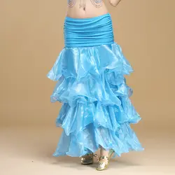 9 Цвета Выступления костюмы для танца живота длинные Fly юбки женщин Professional для шифон юбка для танца живота район