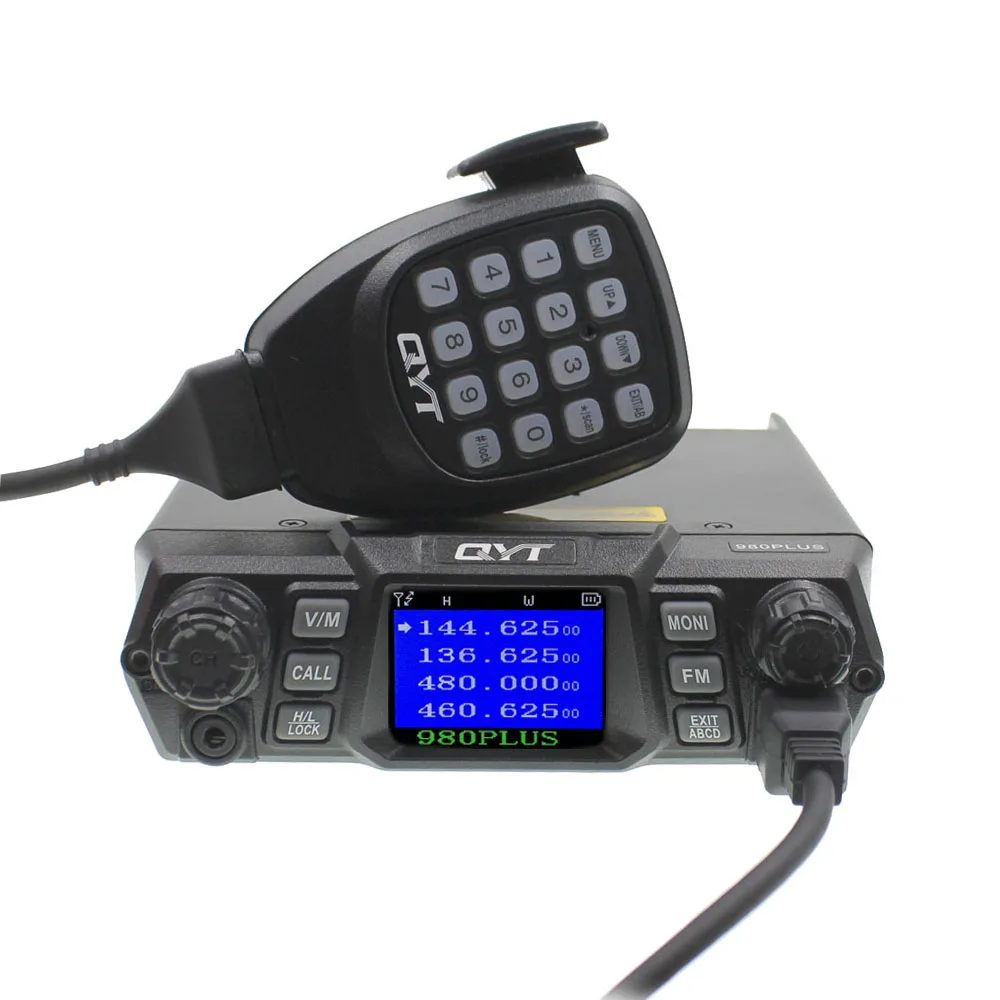 Plus Alta Poderosa 75 w Vhf – 55 Uhf Banda Dupla Quad Standby Kt-980plus Função Dtmf Móvel Walkie Talkie Qyt Kt-980