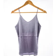 Сексуальная стильная модная шелковая майка на бретельках летняя повседневная сексуальная майка без рукавов Тонкий укороченный Топ для женщин Camisoles& Tanks