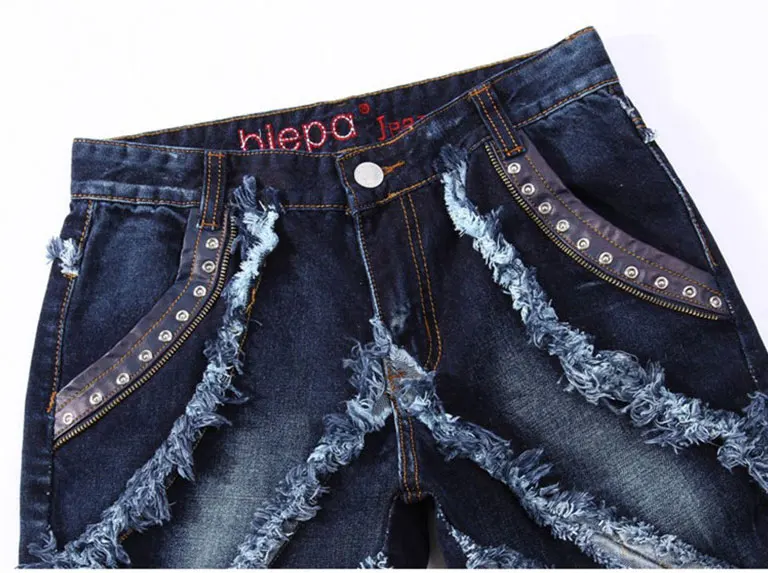 Для мужчин; джинсовые штаны в стиле пэчворк Байкер Джинсы для женщин Для мужчин Бренд Street Modern отдыха Брюки для девочек мужские прямые Slim Fit повседневные джинсы F088