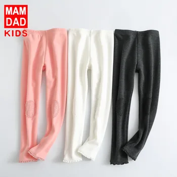 

3-12T Chidlren Girl Winter Plus Velvet Pants Solf 2019 New Girls Warm Pants Bottom Trousers High Quality