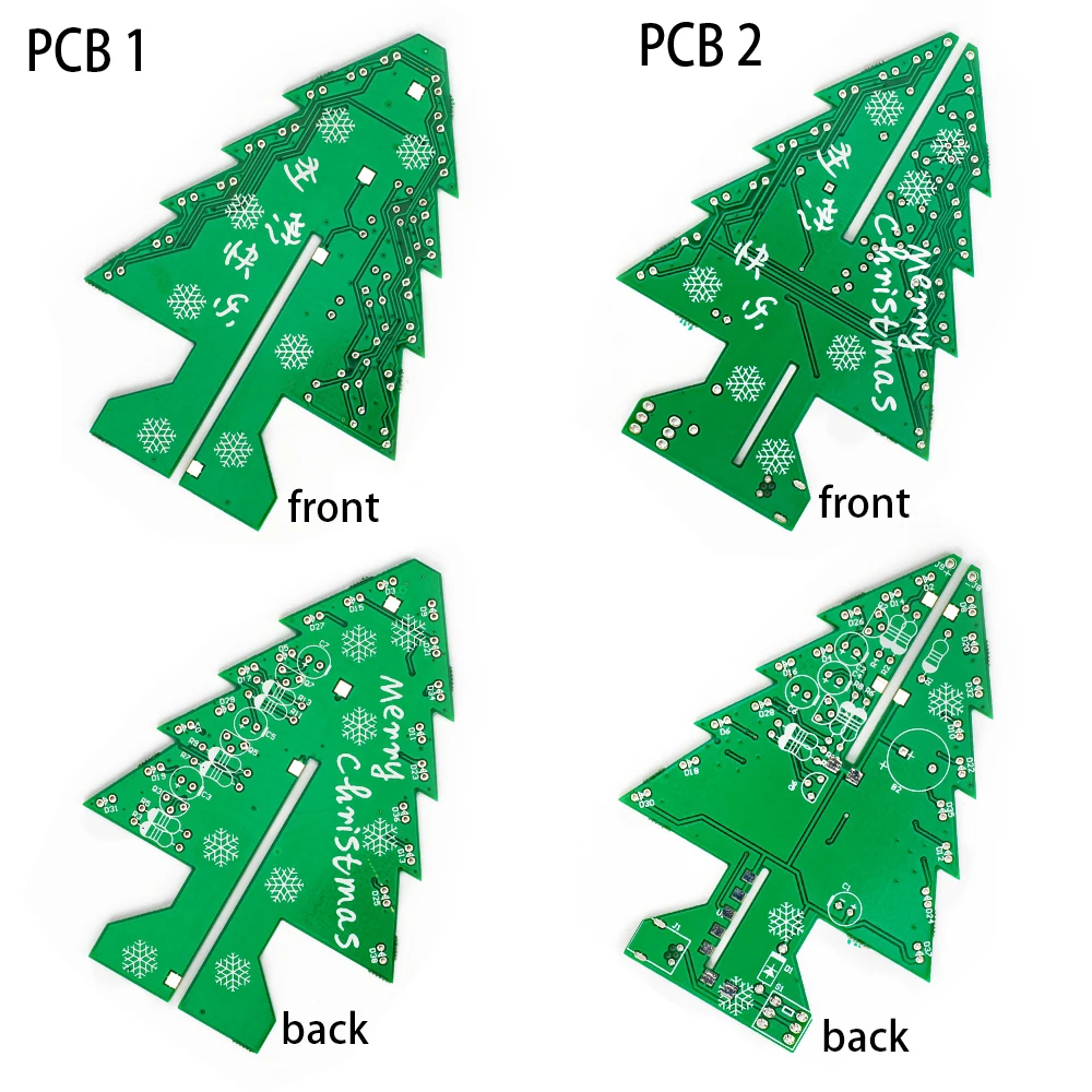Рождественские елки светодиодные diy набор красочные Блики Музыка светодиодные электронные DIY обучение Сварка Монтажные Части