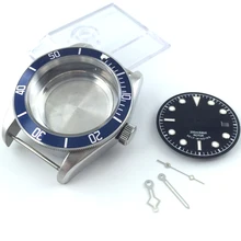 41 мм часы с сапфировым стеклом чехол+ циферблат+ Ручная посадка ETA 2836 mingzhu 2813 miyota 82 series MOVEMENT