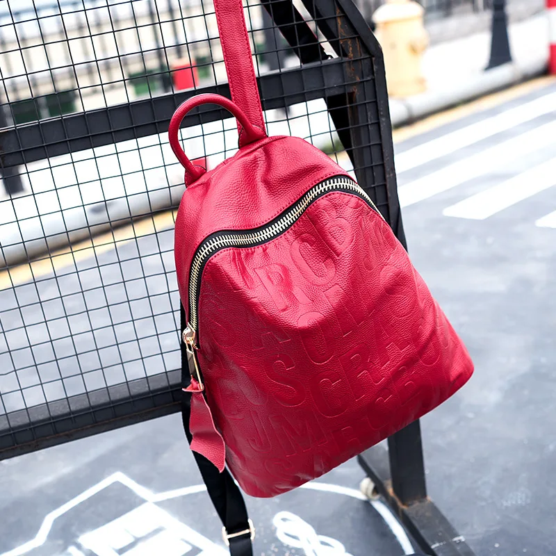 red backpack
