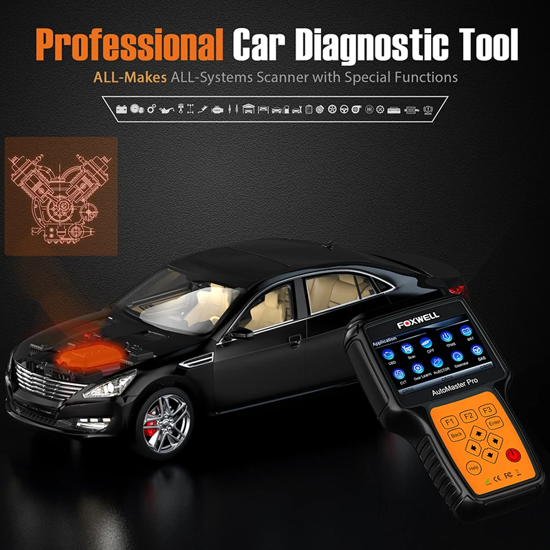 FOXWELL NT644 PRO полный Системы профессиональная Автомобильная OBD OBD2 инструмент