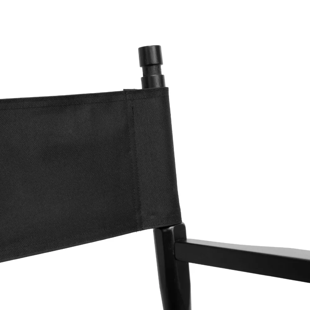 Складное кресло директора портативный визажист стул директора сталь открытый кемпинг рыбалка черный