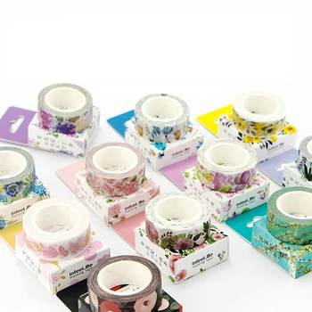 

Cute Kawaii Plants Flowers Japanese Masking Washi Tape Decorative Adhesive Tape Decora Diy Scrapbooking Sticker Label Stationery