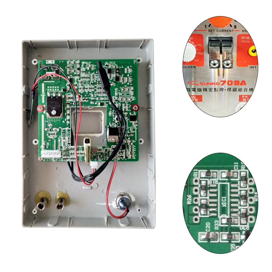 

SUNKKO 709A Spot Welder Circuit board For 18650 Battery Spot Welding Machine 709A Spot Welding Circuit Board Repair Replacement