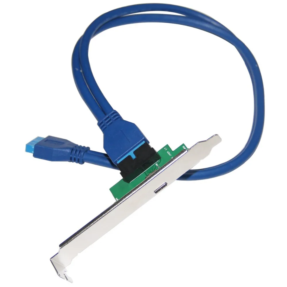 Single Port USB 3.1 Type C USB-C Female to USB 3.0 Motherboard 19pin Header Connector Cable High Profile Bracket for Desktop Single Port USB 3.1 Type C USB-C Female to USB 3.0 Motherboard 19pin Header Connector Cable High Profile Bracket for Desktop