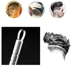 10 Stks лезвия укладки волос триммер Wenkbrauwen Baarden Scheermes салон DIY Gegraveerde ручка аксессуары