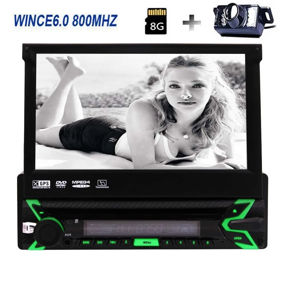

Touchscreen Bluetooth GPS Sat Navi Radio HD 1080P USB SD Slot SWC Multi Color Language UI Car Logo Optional 1 DIN DVD Player 7