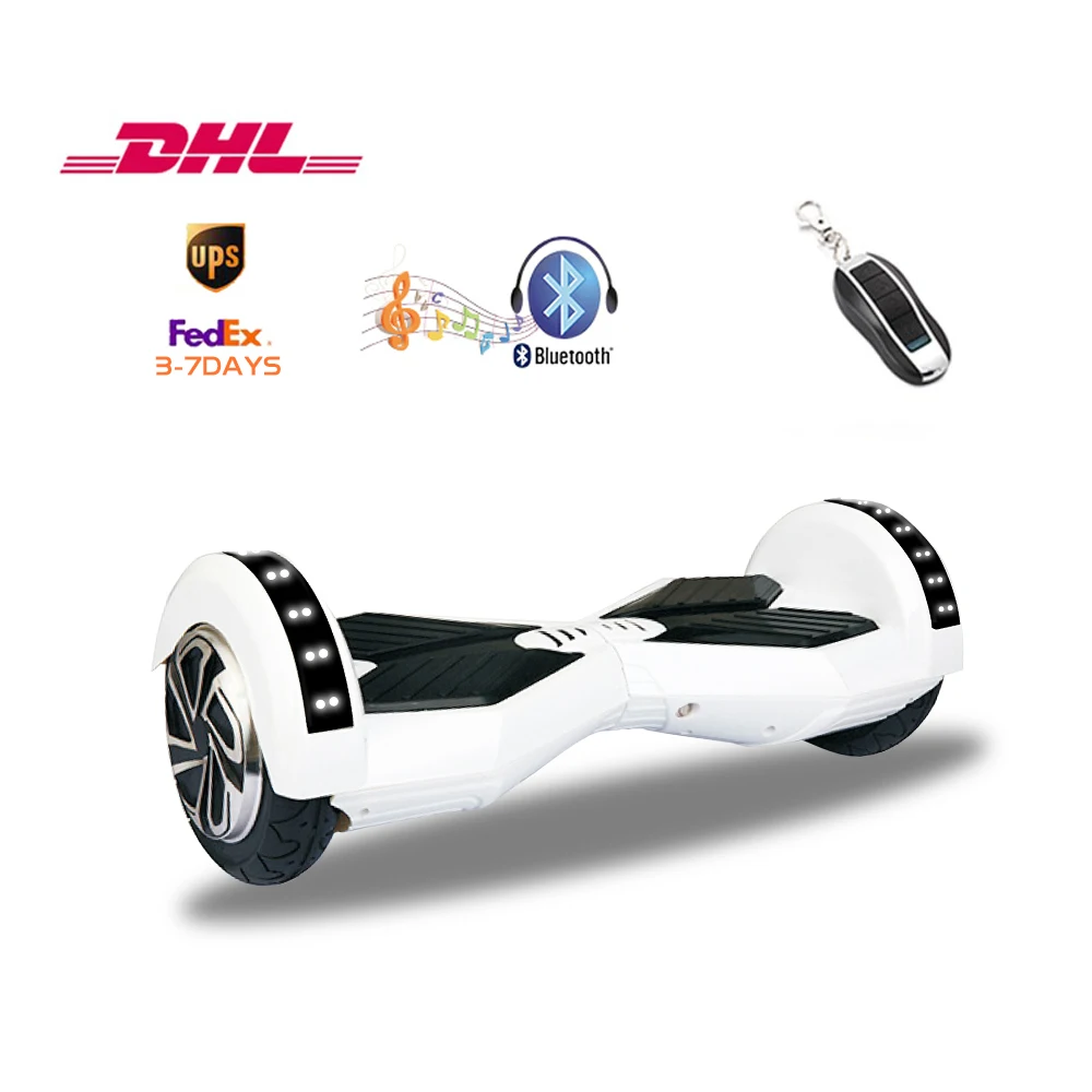 8 inch LED Scooters Self Balancing Two Wheels Smart Hoverboard Bluetooth Music Electric Skateboard UL2272 3-8 days of delivery