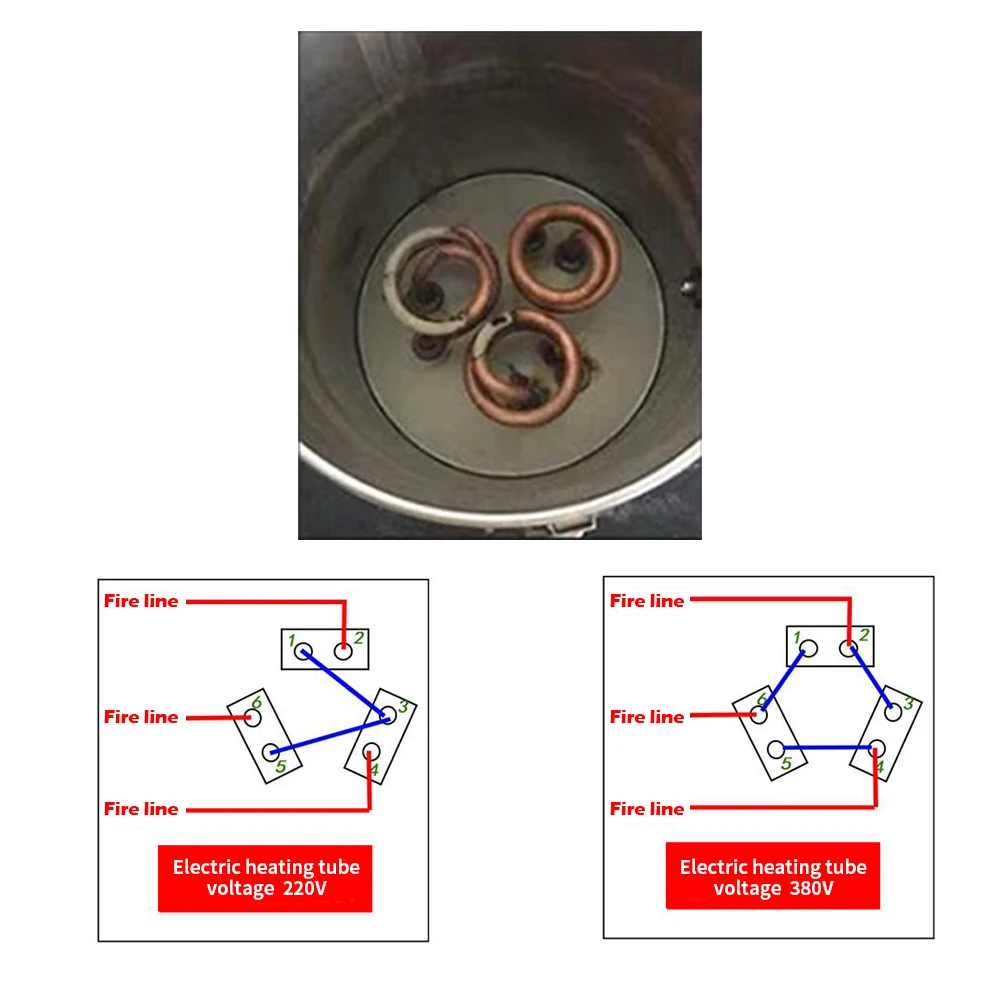 220 V-380 V 2500 W дистиллятор воды спиральный электрический элемент водонагревателя