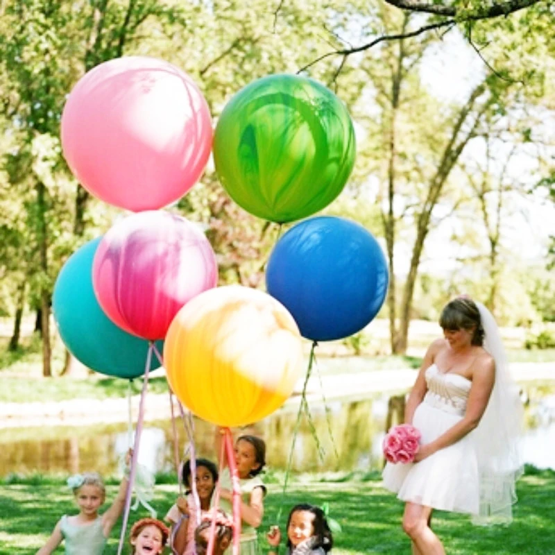 

36 inch latex balloon ball big flat ball celebration party wedding scene layout safe romantic festival decoration solid color