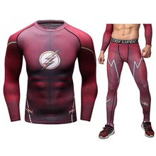 Мужская компрессионная футболка, набор для бодибилдинга, облегающие рубашки с длинными рукавами, леггинсы, костюмы MMA Jiu Jitsu для тренировок, фитнеса, комплекты спортивной одежды