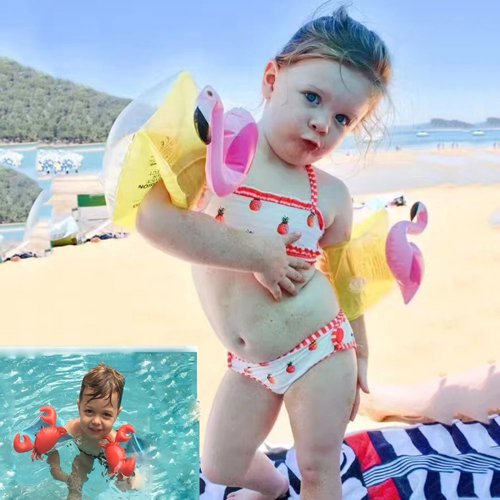 Gilet De Natation Gonflable Flottant Pour Enfant Flamant Rose Bras Anneau Bebe Col Flottant Entraineur De Natation Accessoires De Piscine Aliexpress