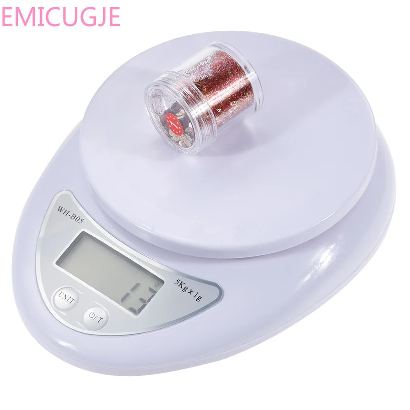 

Anpro 5kg/1g 1kg/0.1g Portable Digital Scale LED Electronic Scales Postal Food Measuring Weight Kitchen LED Electronic Scales