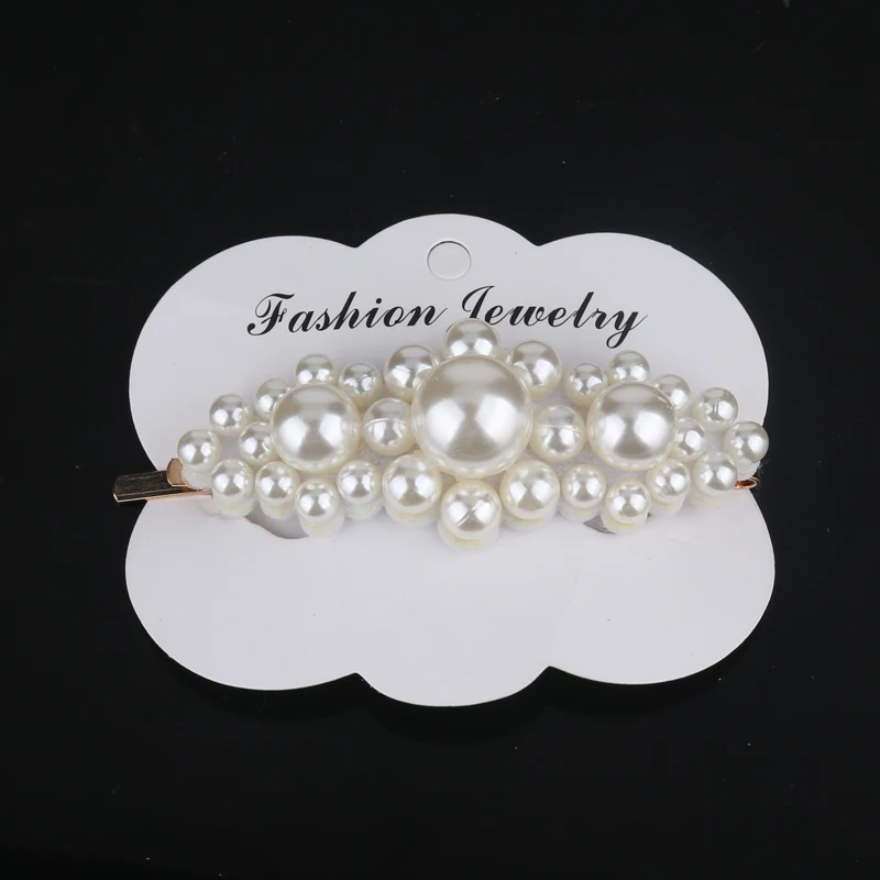 

Big bead Pearl Hair Clip for Women Elegant Korean Design Snap Barrette Stick Hairpin Hair Styling Accessories