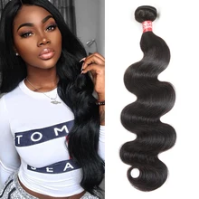 Sleek Brazilian Hair Weave Bundles 8 to 28 30 Inch Brazilian Body Wave Remy Human Hair Extension 1/3/4 Bundle Deals Free Ship