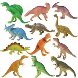 12 шт./компл. Мини Животные Динозавр Моделирование игрушка Юрского периода игра динозавр модель Фигурки Классические древние коллекции для