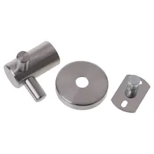 Bathroom Wall Mounted Stainless Steel Coat Hook Double Prong Clothes Hanger For Bathroom Kitchen