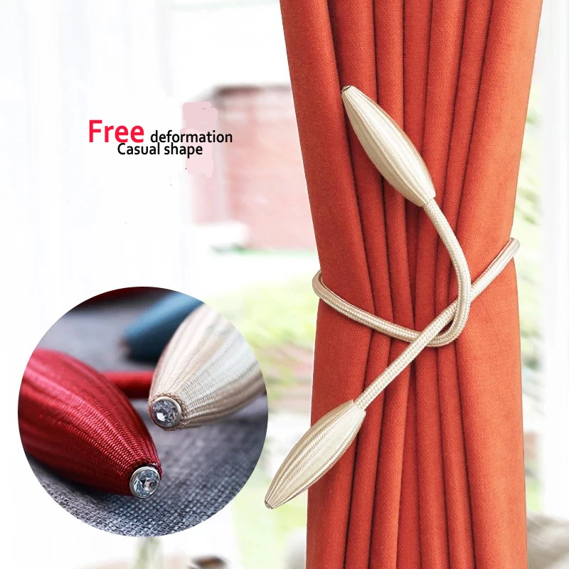 1 Pair Simple DIY Curtain Strap Buckle Cortinas Tieback Belts Ropes Curtain Curtain Accessories