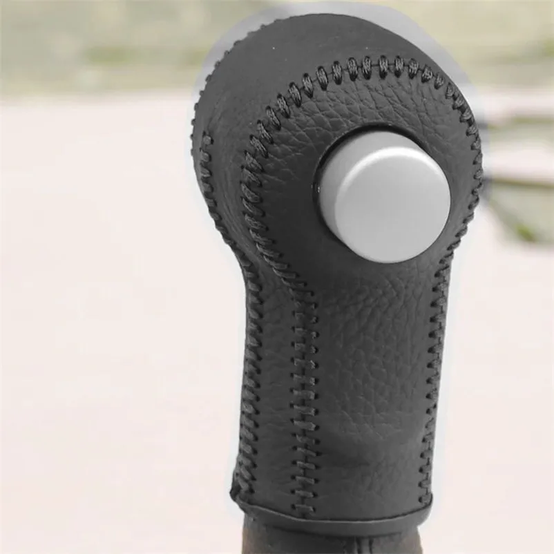 Aliexpress.com : Buy Self stitching leather gear shift knob cover for