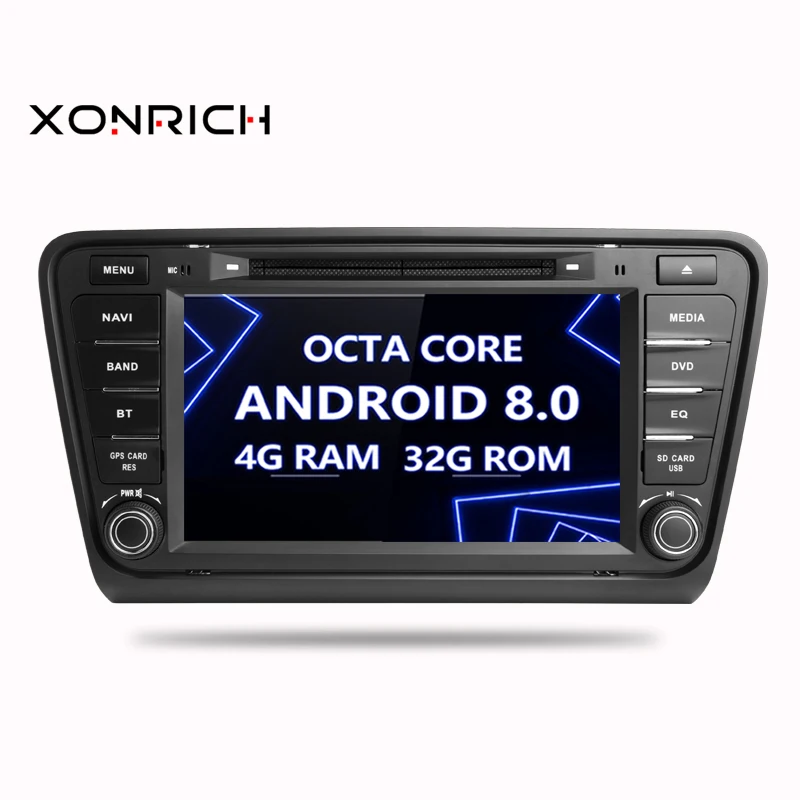 

2 Din Car DVD Player GPS For Skoda Octavia A7 Rapid Spaceback 2014-2017 Android 8.0 Octa Core Multimedia Stereo Radio Navigation