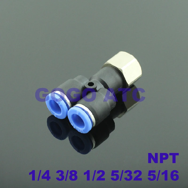 Американские пневматические компоненты NPT Trachea быстрый разъем PXF 1/4 5/32 5/16 1/2 3/8