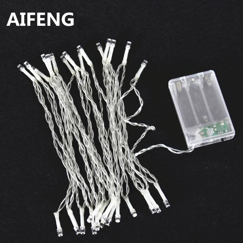 

AIFENG Battery Operated Party LED String Lights 1.5M/3M/5M Xmas Garland Decorative Christmas Fairy Lights 10/20/30 LED