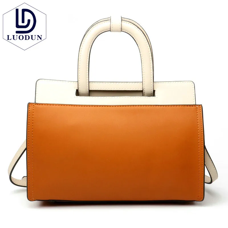 

LUODUN 2018 Pre-Quality Personality Korean version New Leather Hand Wax Waving Fashion Portable Shoulder Messenger Bag