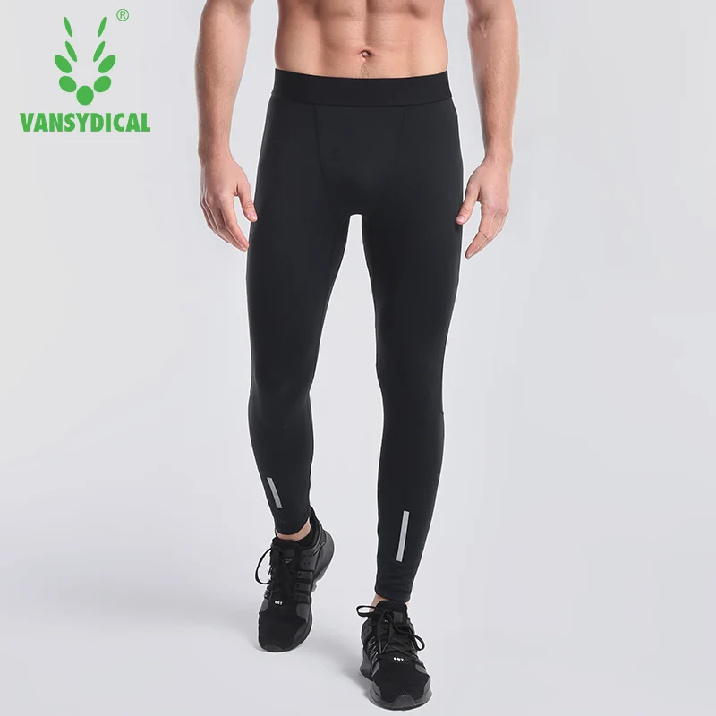 Buy Men's Reflective Running Pants Compression Fitness