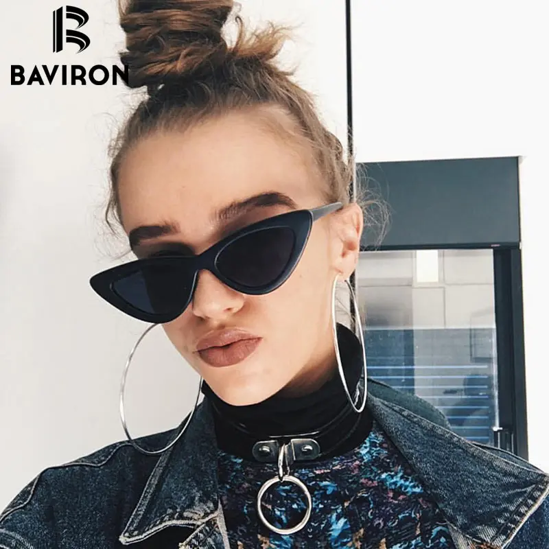 BAVIRON винтажные кошачьи Солнцезащитные очки женские сексуальные ретро в форме