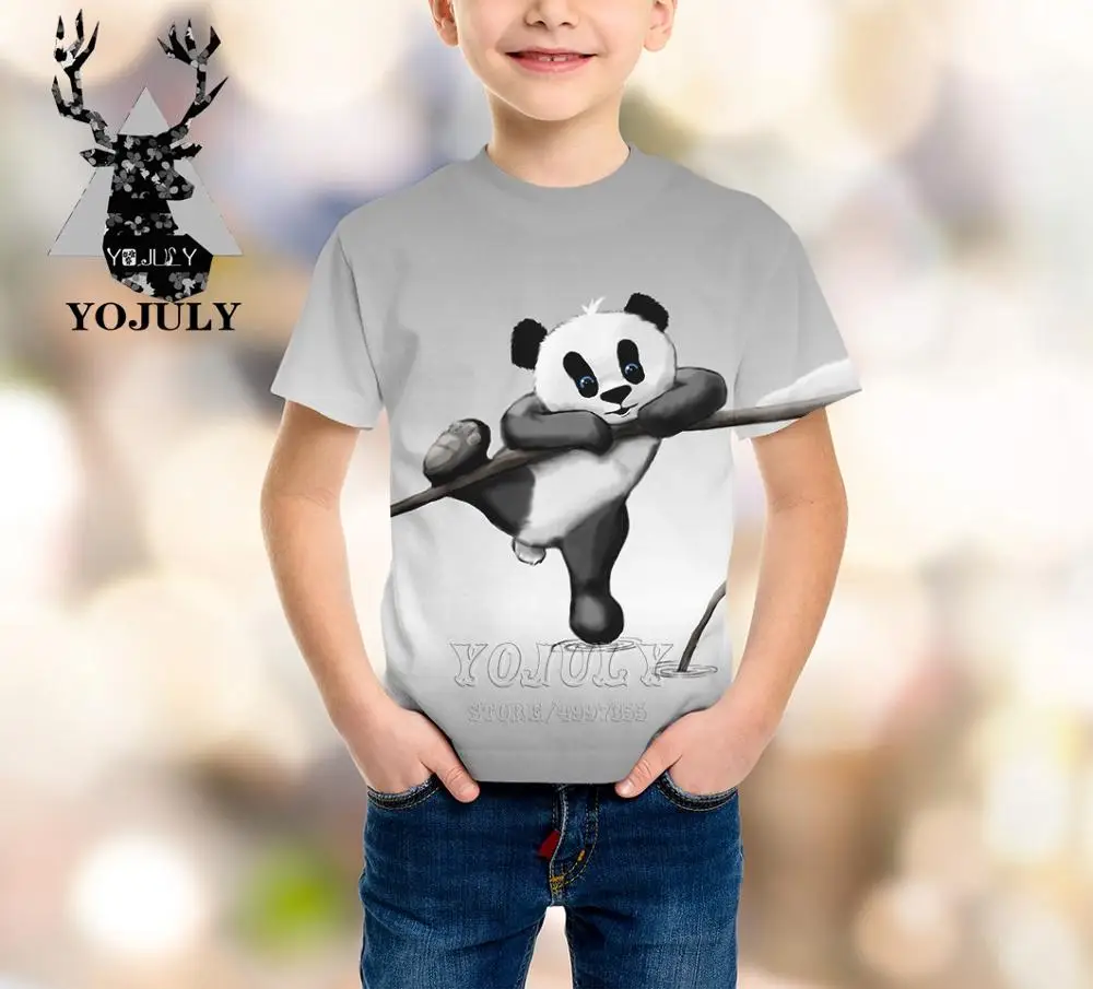 18 YOJULY Giant panda animal Harajuku/детская одежда с 3d принтом для мальчиков и девочек детская футболка Лидер продаж, модные топы, футболки Modis A333 - Цвет: 18