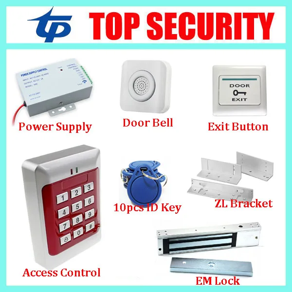

Good quality standalone 125KHZ RFID card door access controller with door locks, DIY smart EM ID card access control system