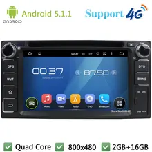 Quad Core Android 5.1.1 Car DVD Player Radio GPS FM DAB+ 3G/4G WIFI For TOYOTA Alphard Crown Tundra Yaris Vits Rush Previa Hiace