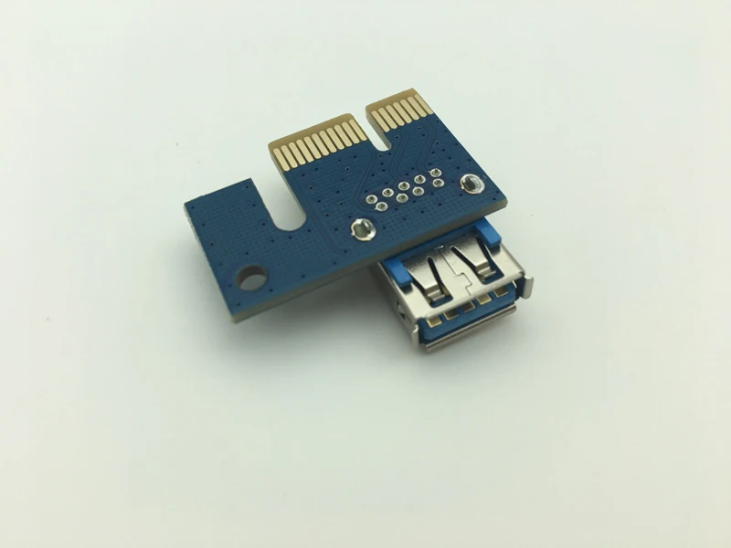 PCI-E PCI E Express 1X-16X 라이저 카드 + USB 3.0 연장 케이블, SATA 15, 전원 케이블 60CM, Bitcoin mining용