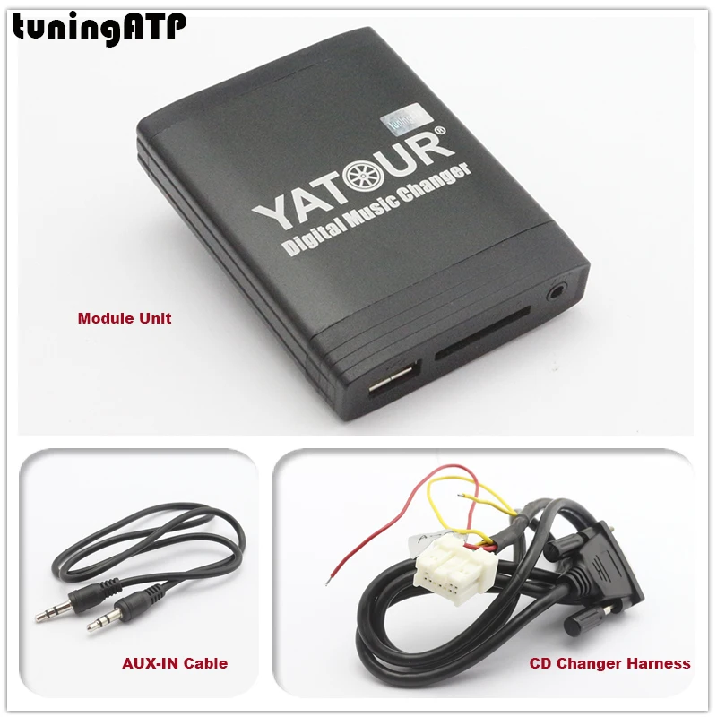  Cambiador de música Digital YATOUR interfaz de adaptador USB MP3 Aux-in SD para NISSAN