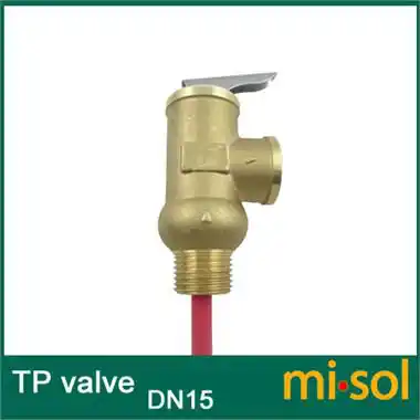 temperatura de presión Válvula de alivio 1 Pcs De 3//4 ” Dn20 latón Tp válvula