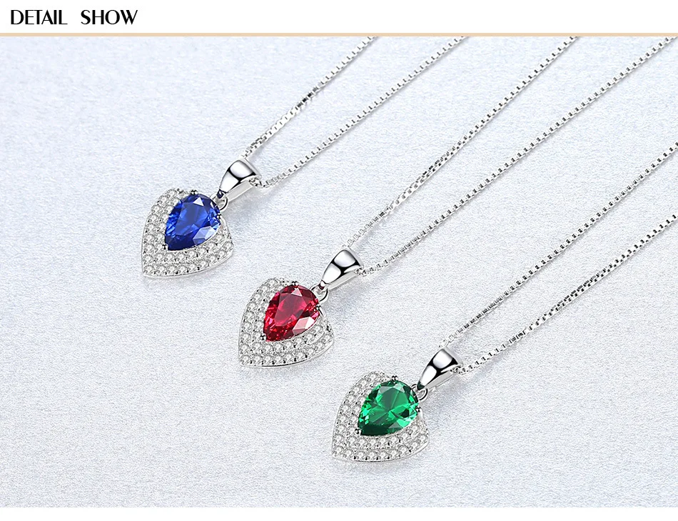 

S925 Sterling Silver Necklace Women's Fashion Atmospheric Drops Pendant Pendant Set 3A Zircon Jewelry CS14