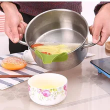 Домашние противоразливные силиконовые слипоны для супа носик Воронка для кастрюли и сковородки баночки кухонный гаджет инструмент креативные воронки инструменты